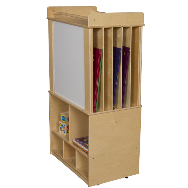 Wood Designs StoreItAll Portable 13 Compartment Teaching Cart with Casters Wayfair